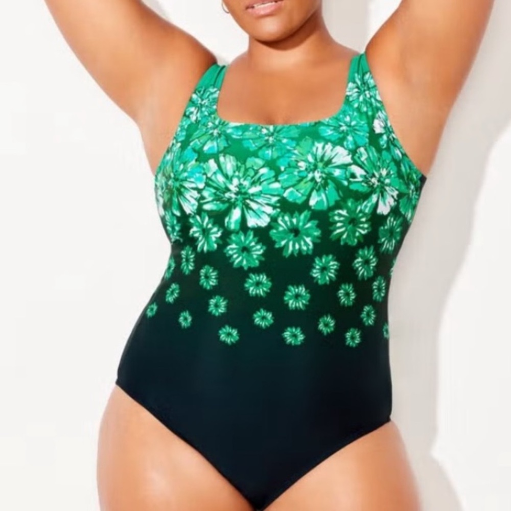 New Chlorine Resistant Tank Style Swimsuits For All One Piece plus size 18